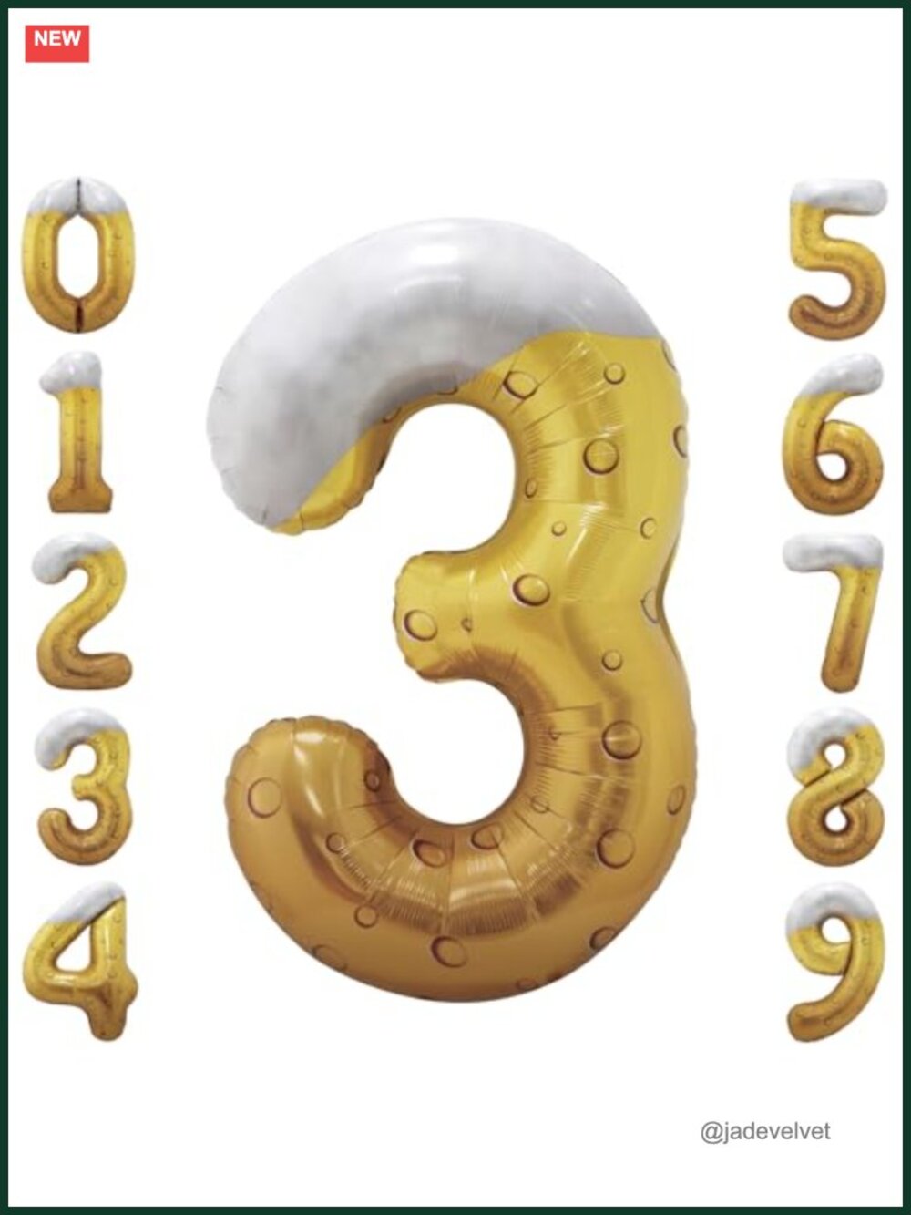 Funny 30th Birthday Beer Balloons - 40 Inch Foil Mylar